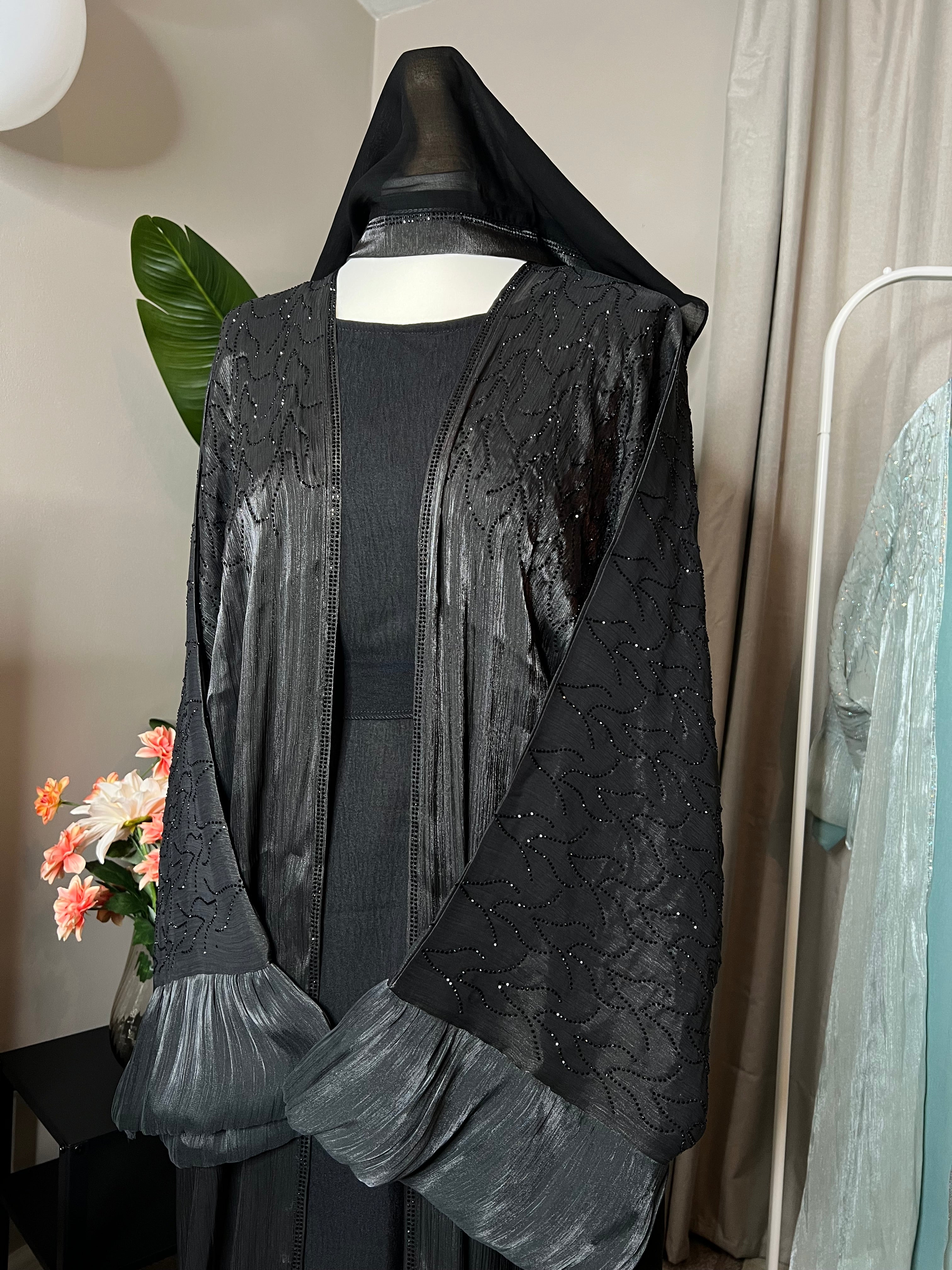 girly abaya 3 pieces