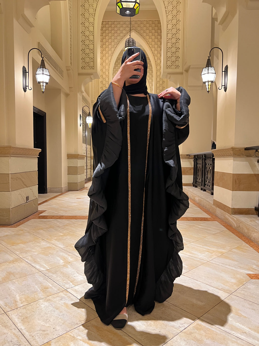 3 pieces dubai abaya