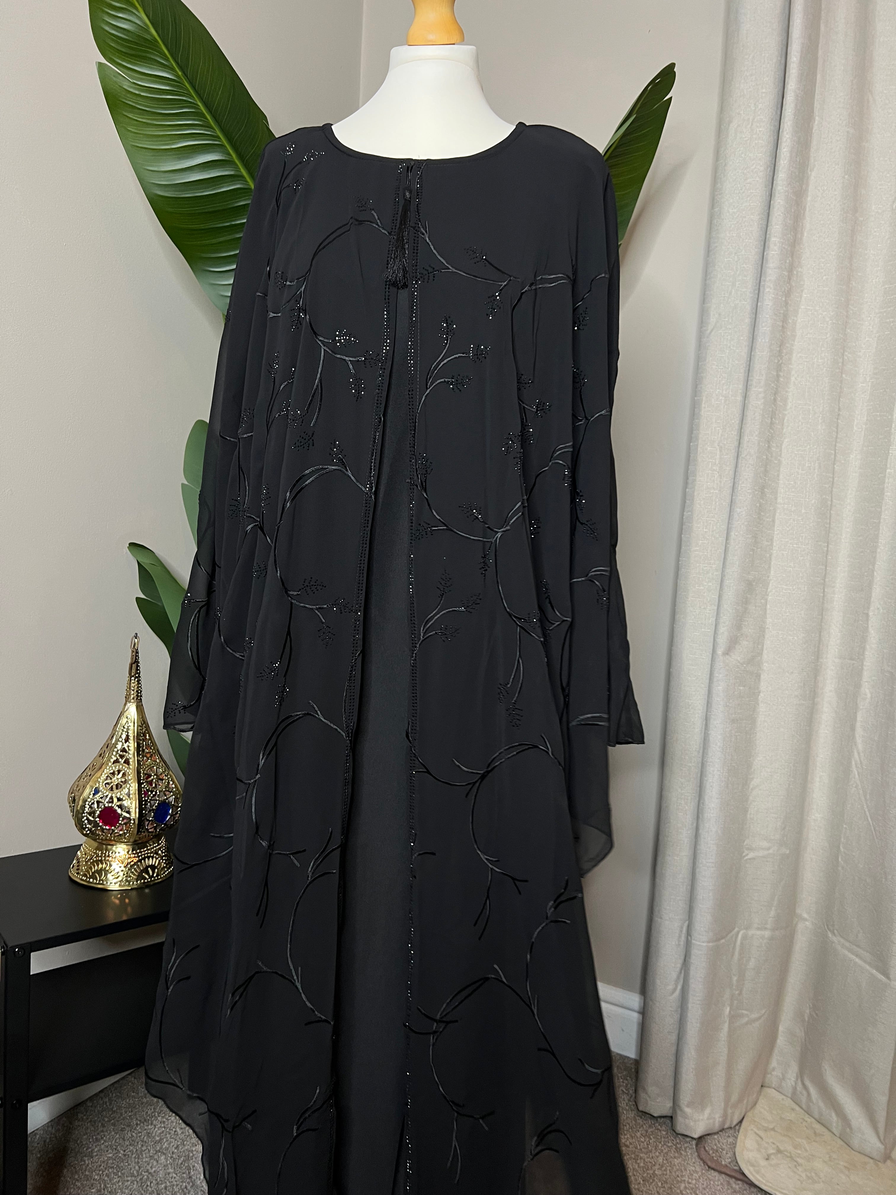 moon abaya with scaref confortable and chic